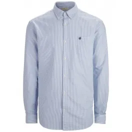 Selected homme - Chemise rayée bleue et blanche