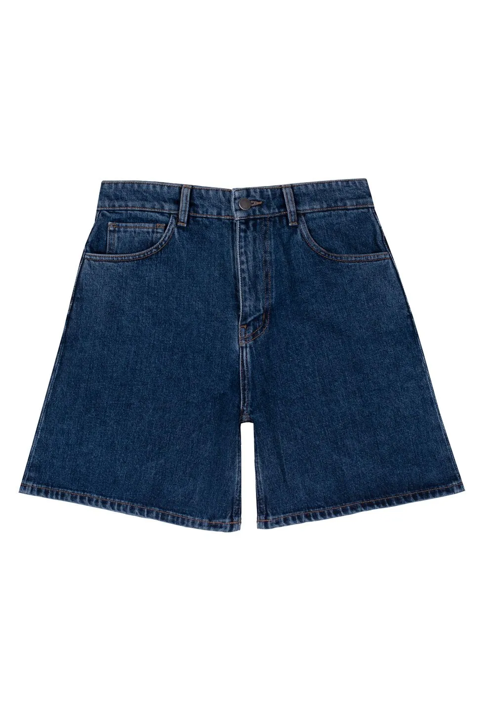 Short en jean en coton bio - yetta Blue femme - People Tree