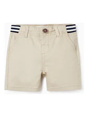 Shorts Chino en sergé pour bébé garçon  ATLANTIC COMPANY - Beige clair