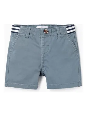 Shorts Chino en sergé pour bébé garçon  ATLANTIC COMPANY - Bleu