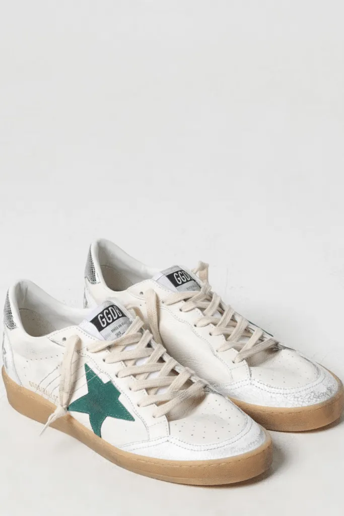 Sneakers Ball Star Blanc Étoile Verte