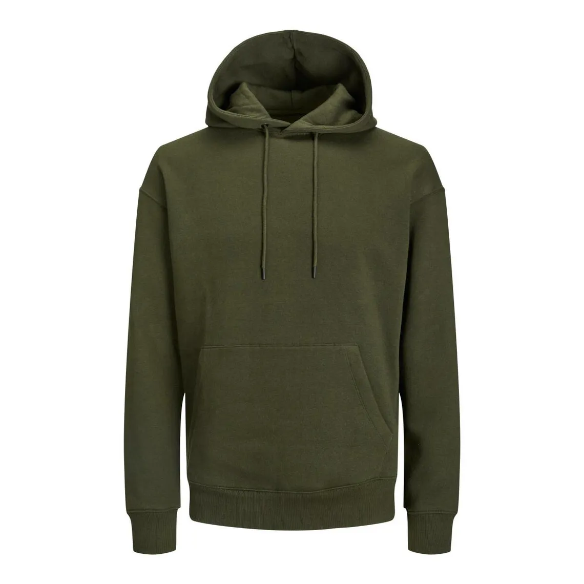 Sweat à capuche Relaxed Fit Manches longues Vert foncé en coton Oliver Jack & Jones - Pull / Gilet / Sweatshirt Ho