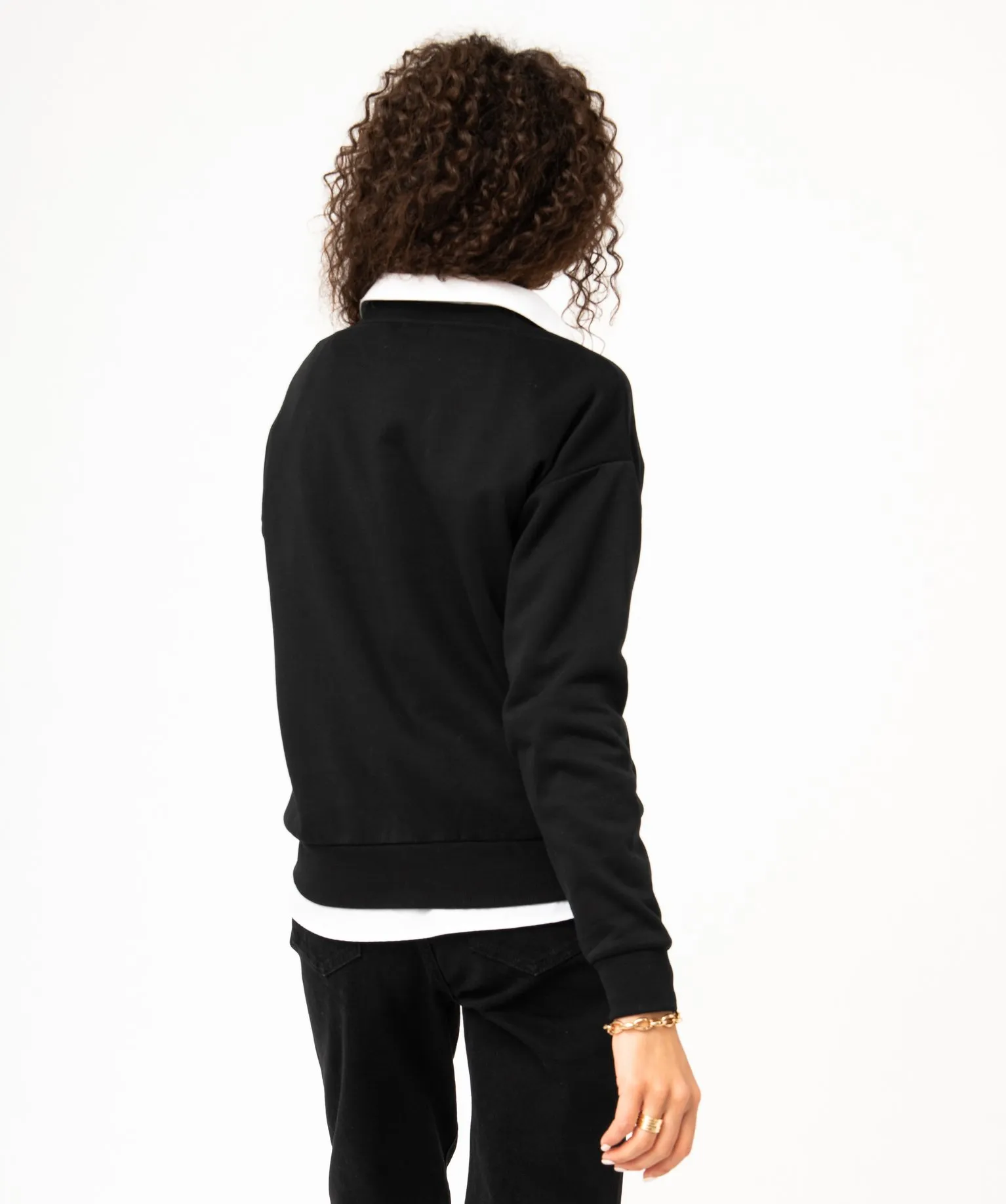 sweat ample interieur molletonne femme noir sweats