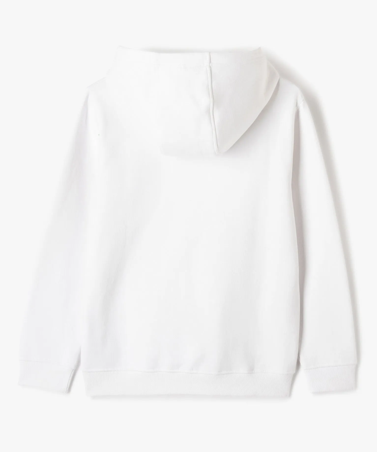 sweat molletonne a capuche garcon blanc sweats