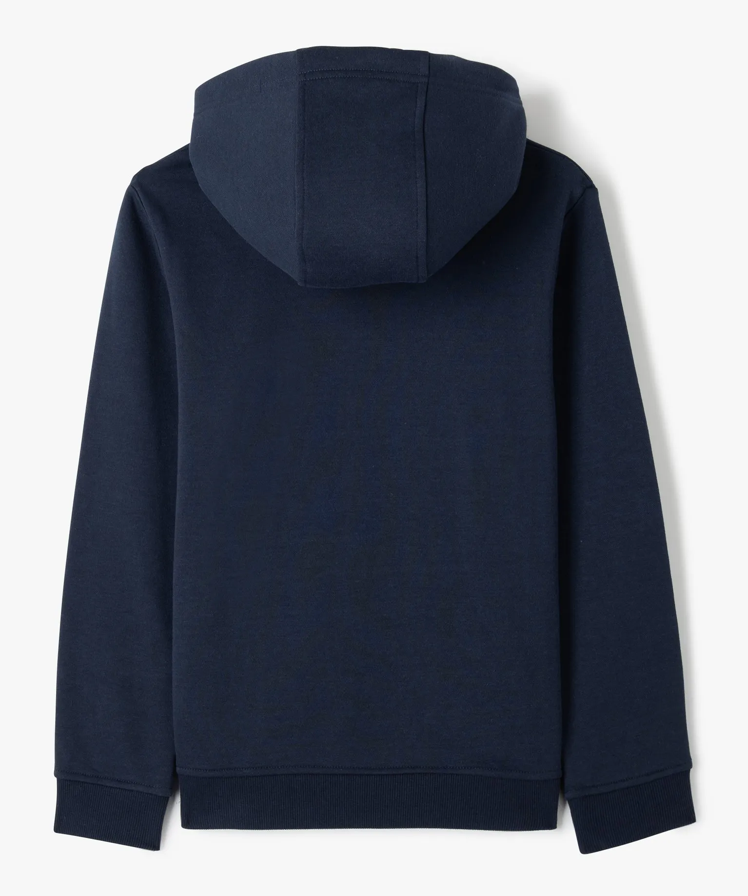 sweat molletonne a capuche garcon bleu sweats