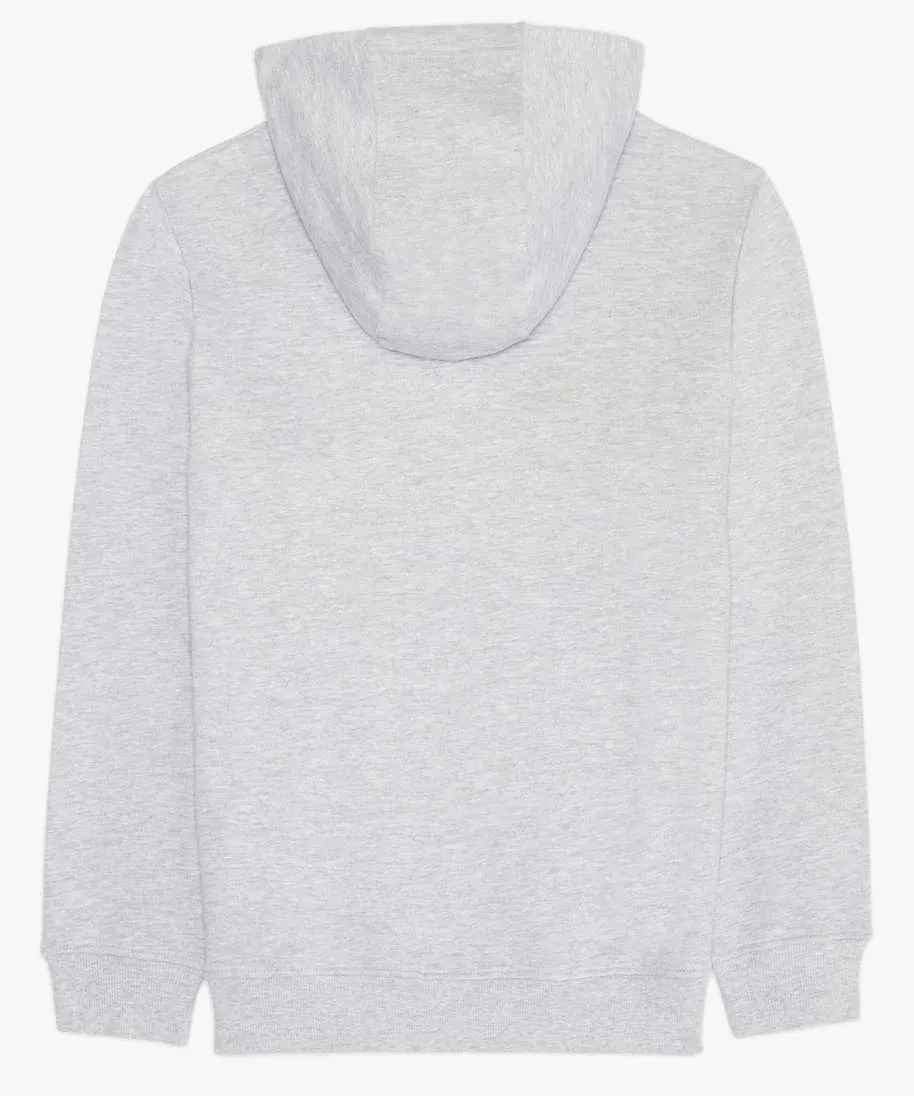 sweat molletonne a capuche garcon gris sweats