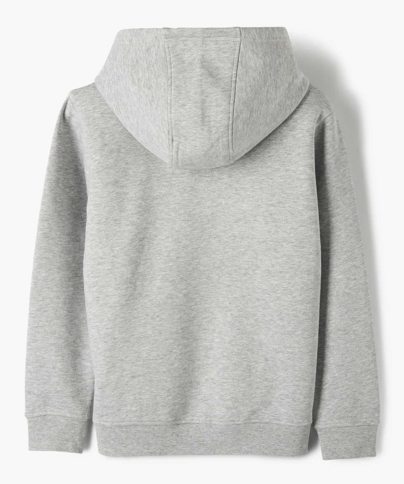 sweat molletonne a capuche garcon gris sweats