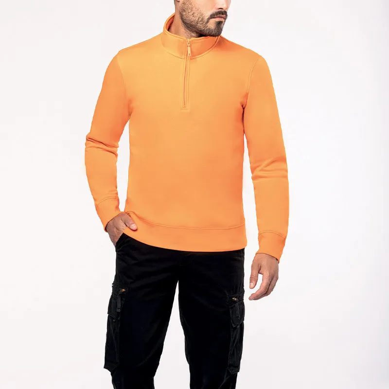 Sweat-shirt de travail homme col zippé K487 - KARIBAN