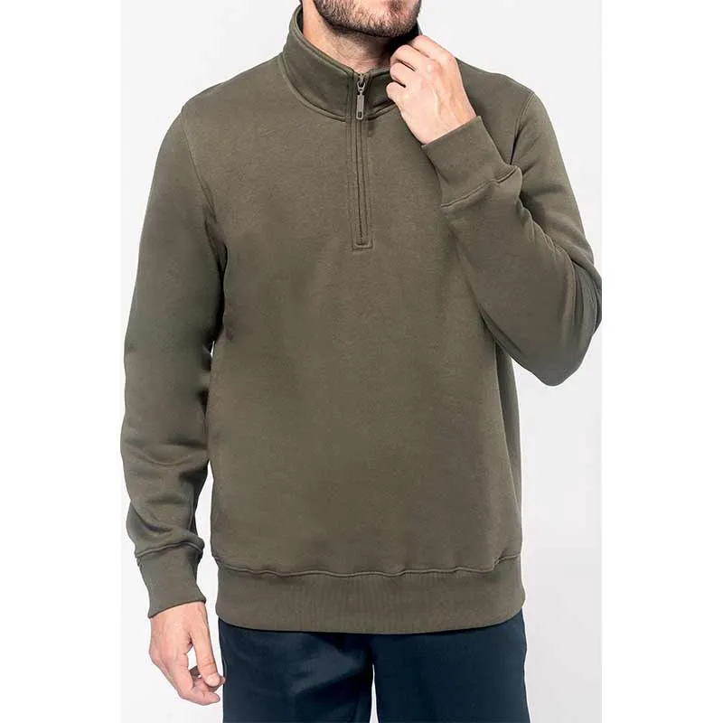 Sweat-shirt de travail homme col zippé K487 - KARIBAN