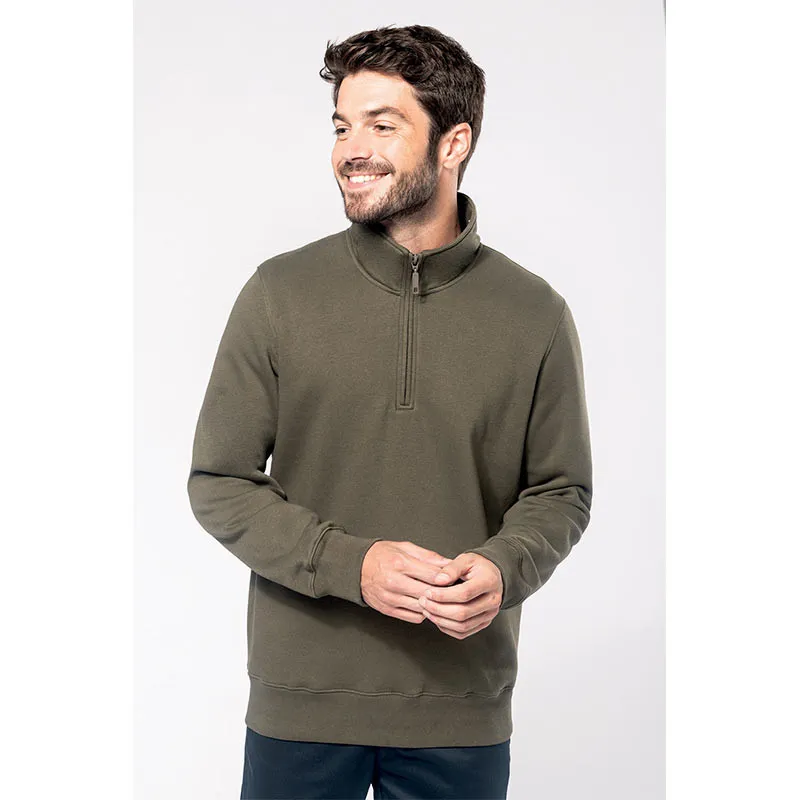 Sweat-shirt de travail homme col zippé K487 - KARIBAN