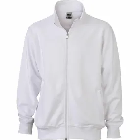 Sweat zippé workwear - Homme - JN836 - blanc 