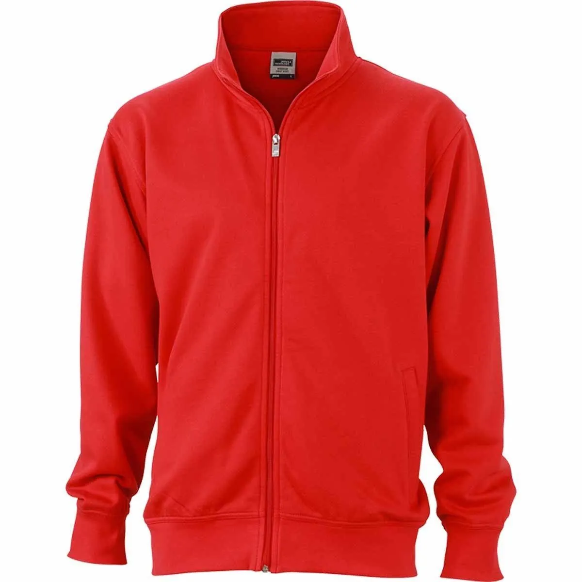 Sweat zippé workwear - Homme - JN836 - rouge 