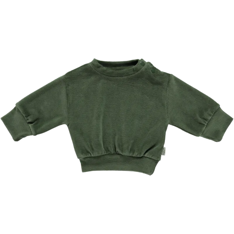 SWEATSHIRT CASSANDRE VELOURS Forest Green