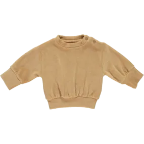 SWEATSHIRT CASSANDRE VELOURS Tan