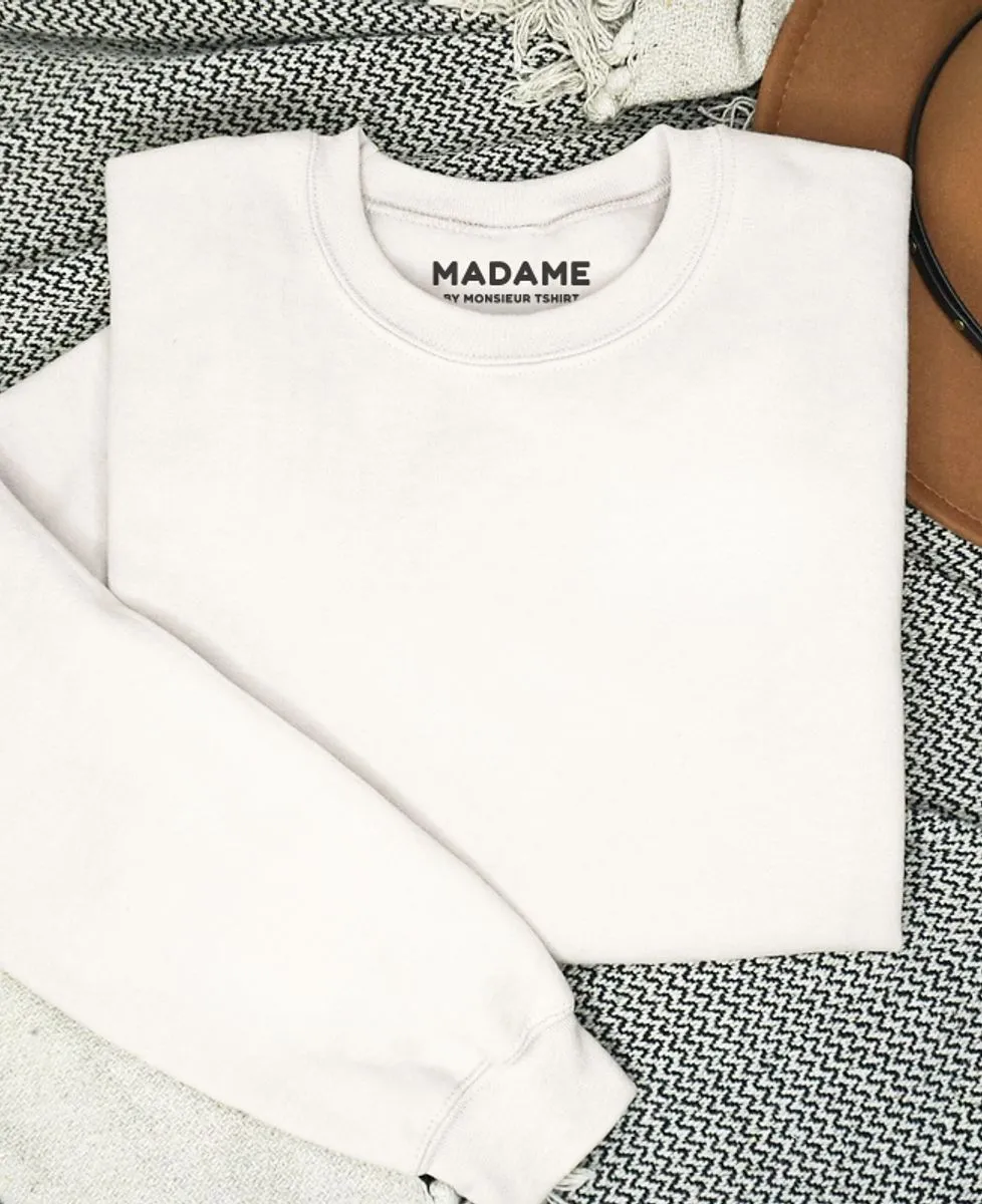 Sweatshirt femme Mama et prénoms des enfants sur la manche