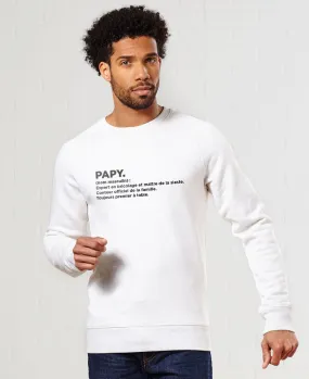 Sweatshirt homme Papy définition