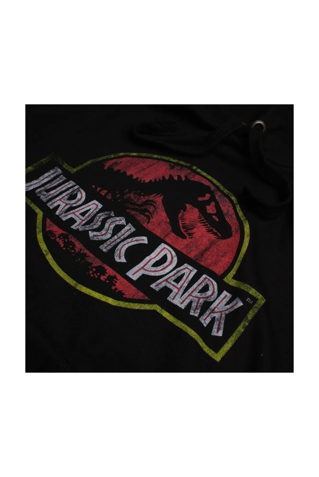 Sweatshirt - JURASSIC PARK - Distressed Logo - Black - GBMHS346BLK