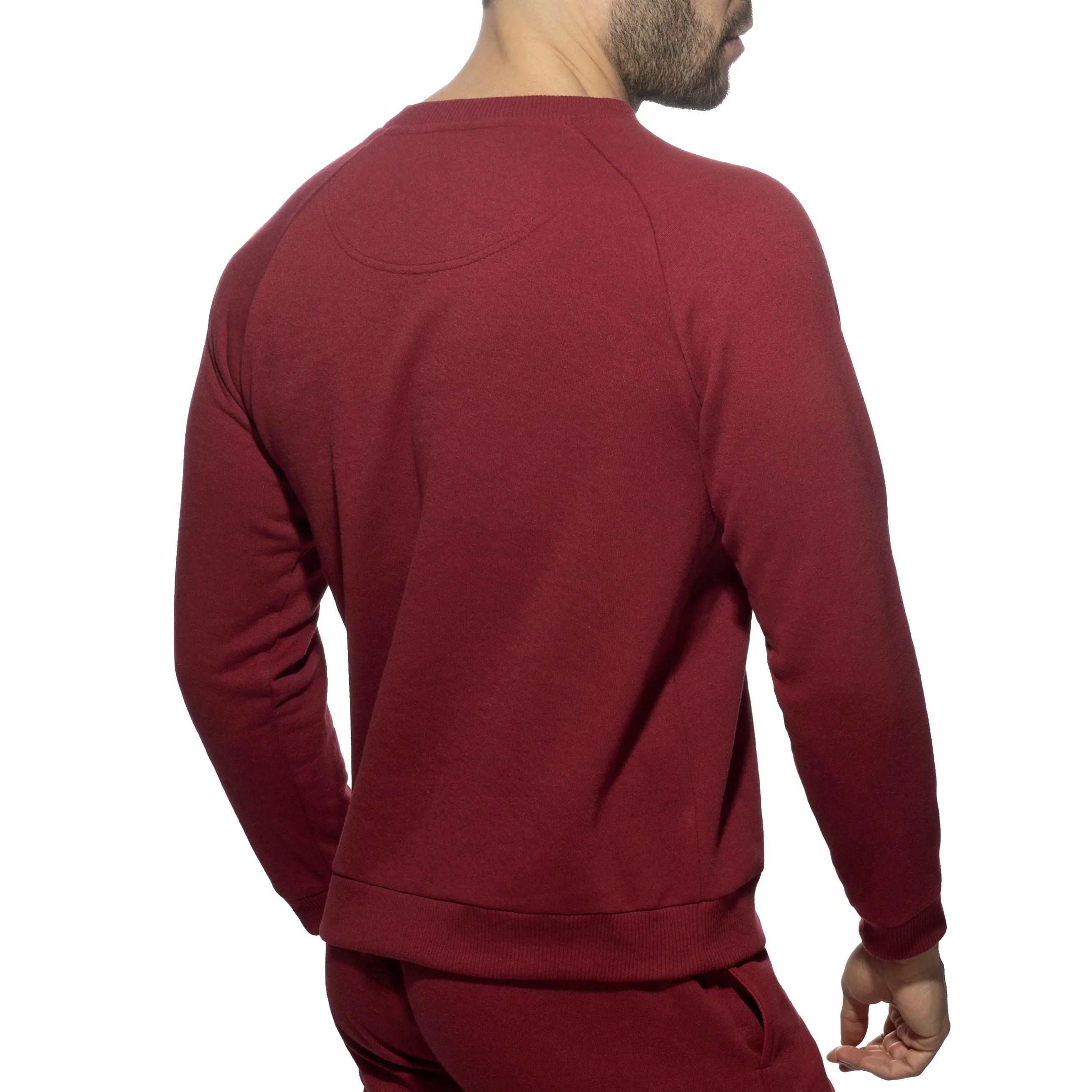 Sweatshirt Recycled Cotton - bordeaux - ADDICTED : vente T-shirt ma...