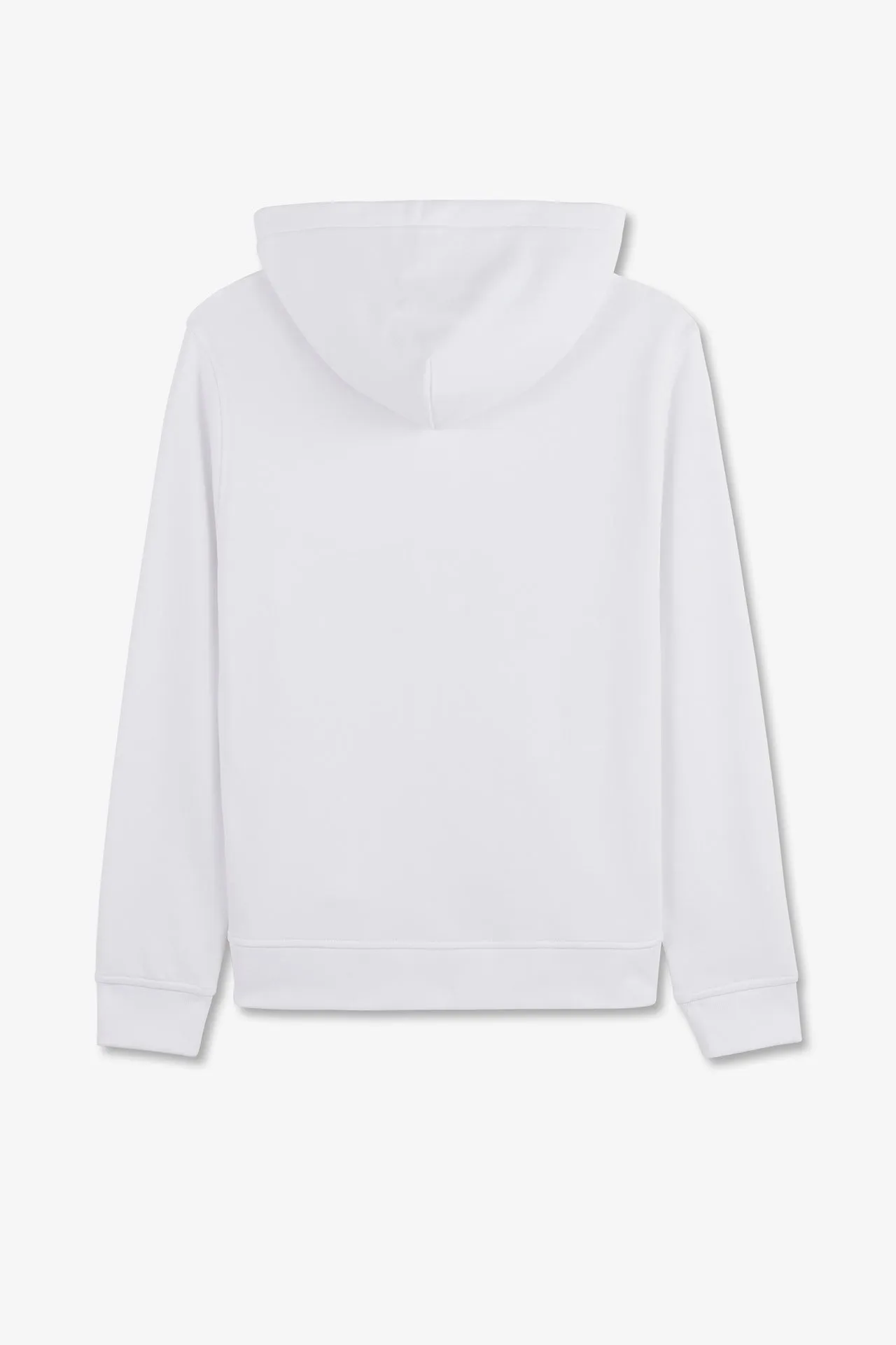 Sweatshirt à capuche en molleton blanc emblème nœud papillon