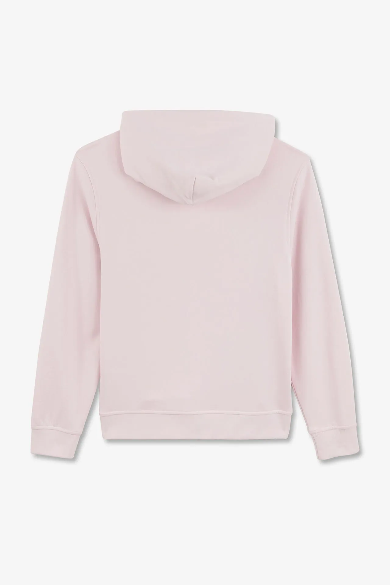 Sweatshirt à capuche en molleton rose emblème nœud papillon