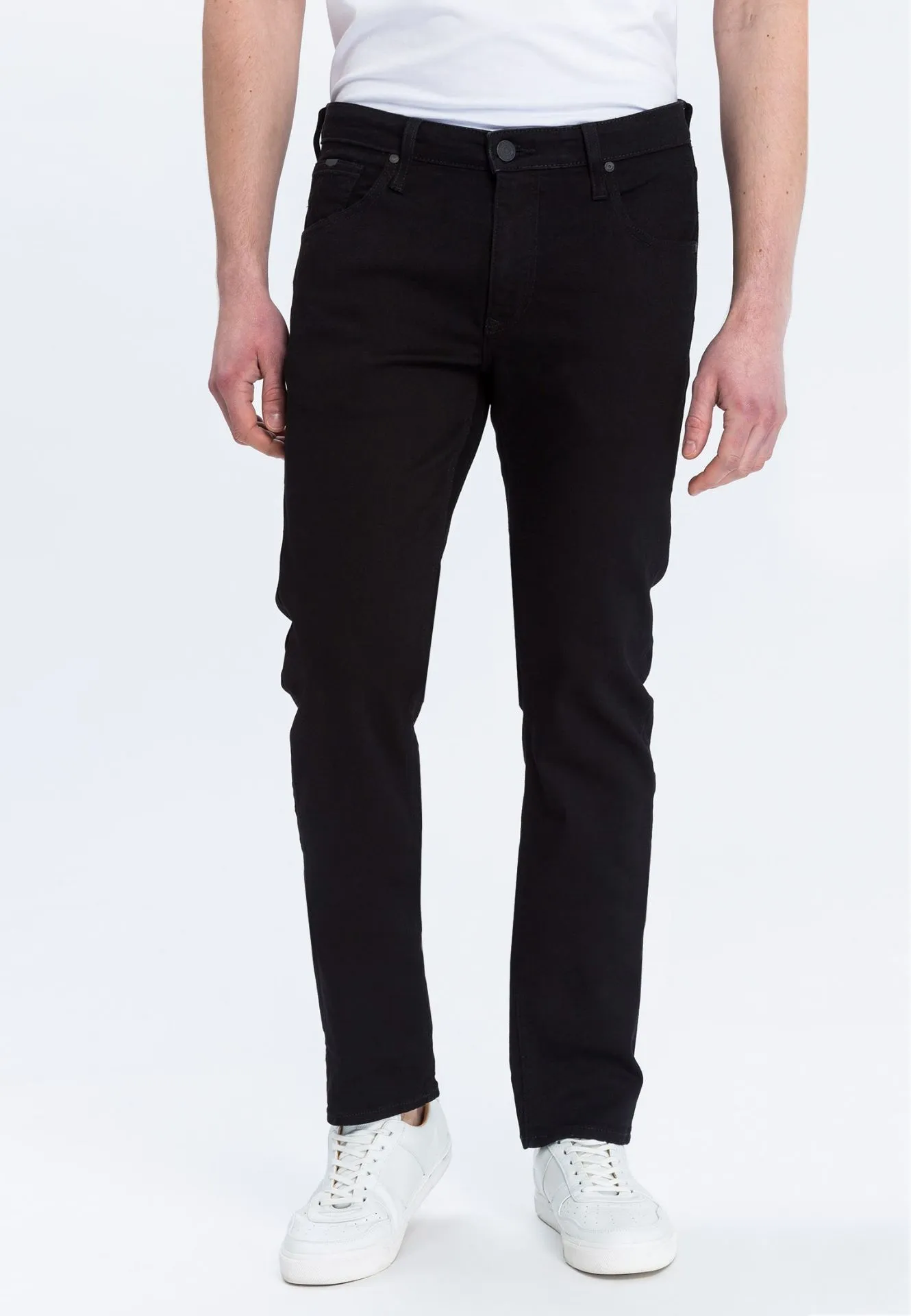 Tall Homme Jeans Damien Slim Fit Longueur 36 & 38 Pouces, noir