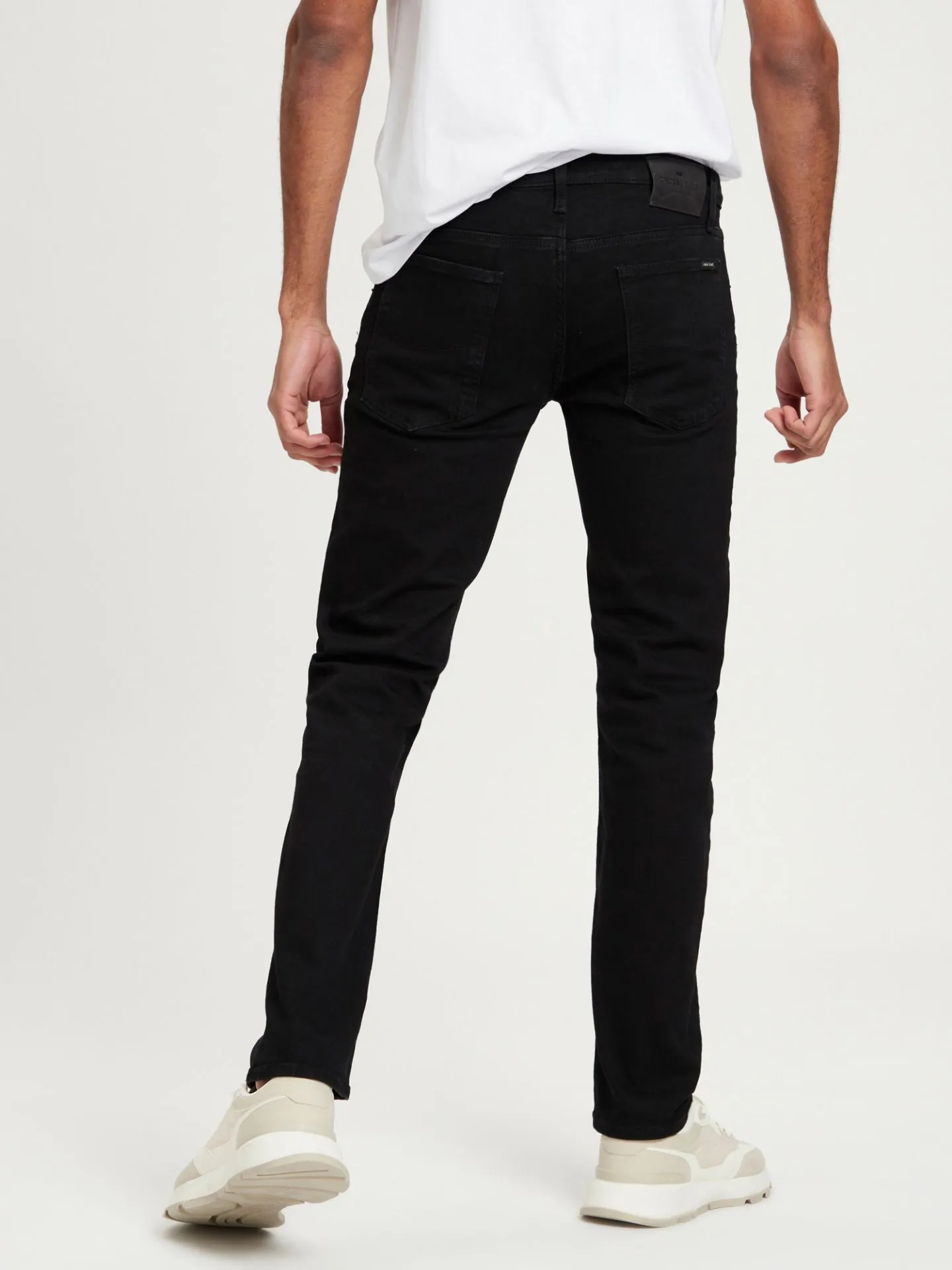 Tall Homme Jeans Damien Slim Fit Longueur 36 & 38 Pouces, noir