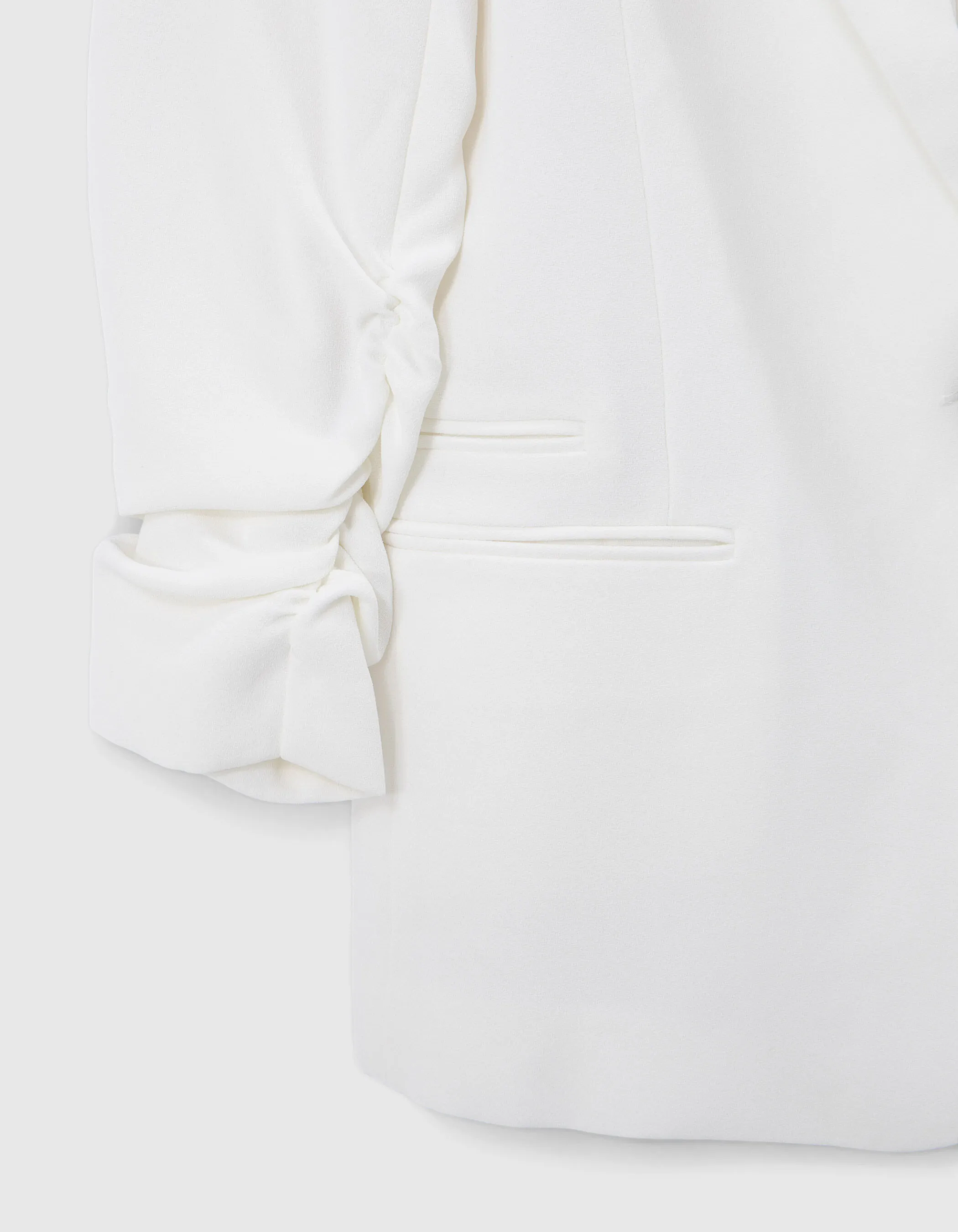 Veste de costume blanc cassé recyclé Femme