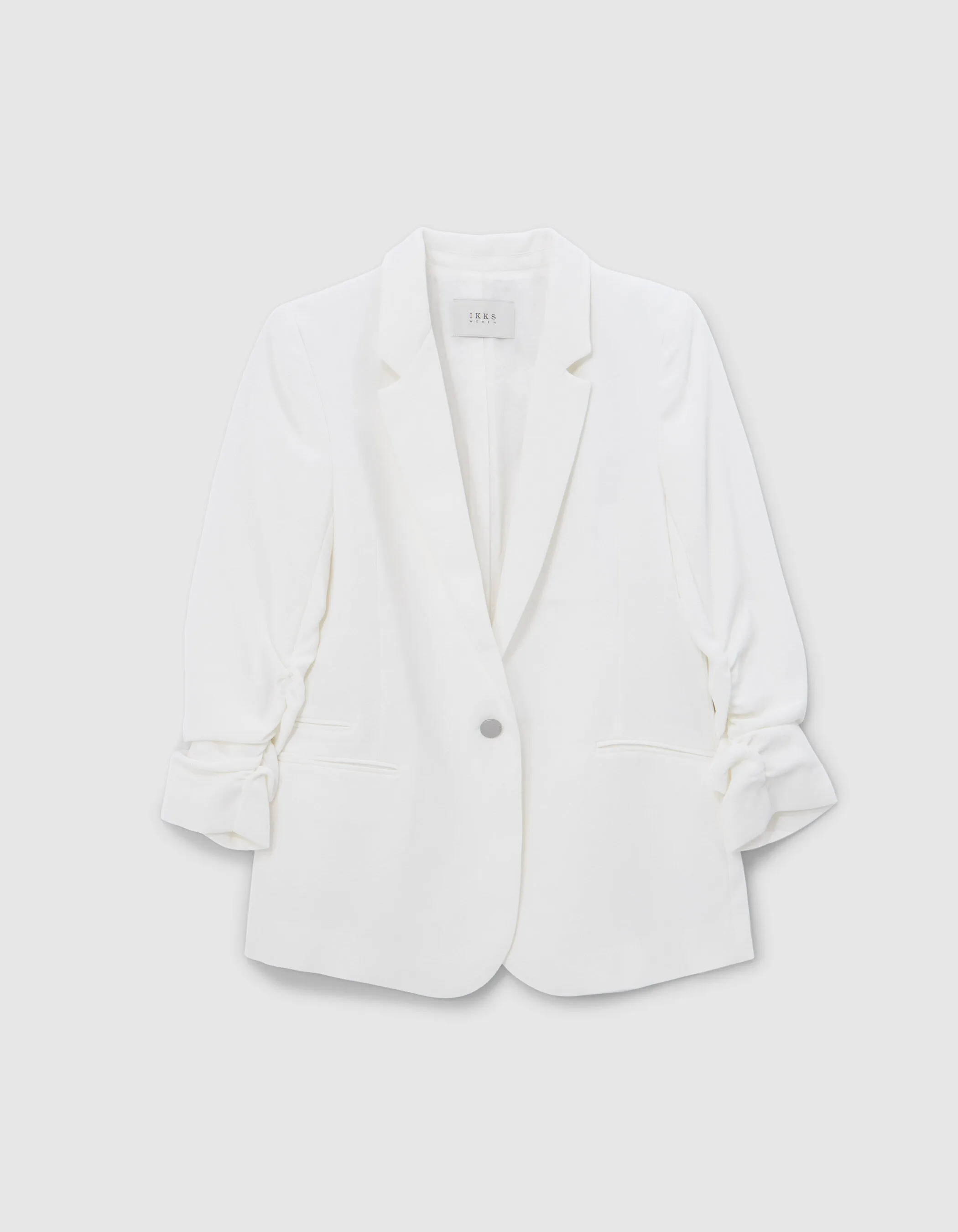 Veste de costume blanc cassé recyclé Femme