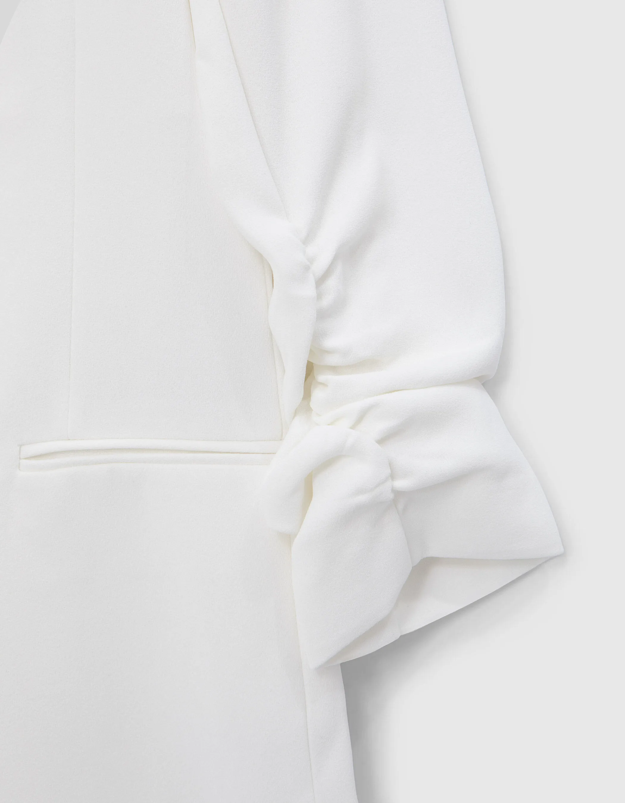 Veste de costume blanc cassé recyclé Femme