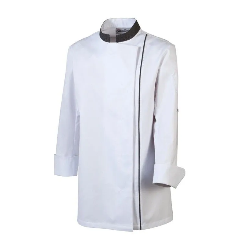 Veste de cuisine blanche femme élégante ML MOLINEL - VPA