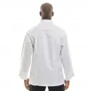 Veste de Cuisine microfibre blanche liseré noir Cesare - EGOCHEF