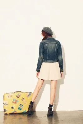 Veste en jeans denim pour femme retro tendance vintage