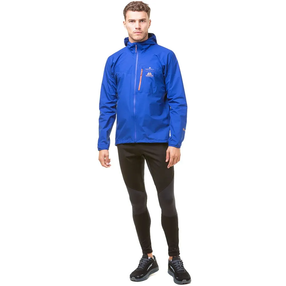  Veste imperméable de running RonHill  Wmn's Tech Gore-Tex Mercurial Jacket Bleue et orange pour Homme