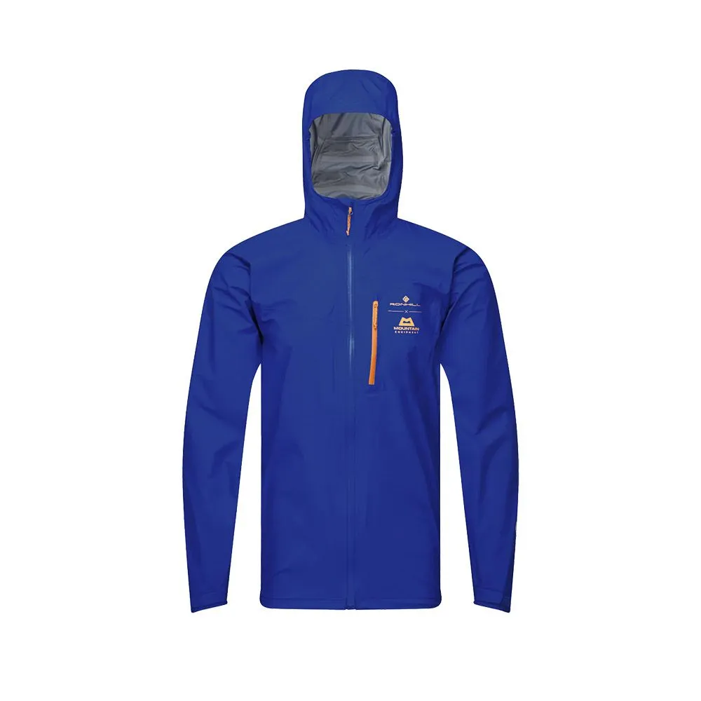  Veste imperméable de running RonHill  Wmn's Tech Gore-Tex Mercurial Jacket Bleue et orange pour Homme