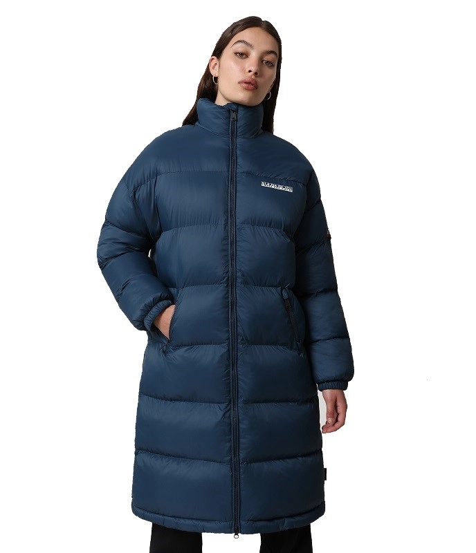 Veste Napapijri Femme A-Box Long Blue French