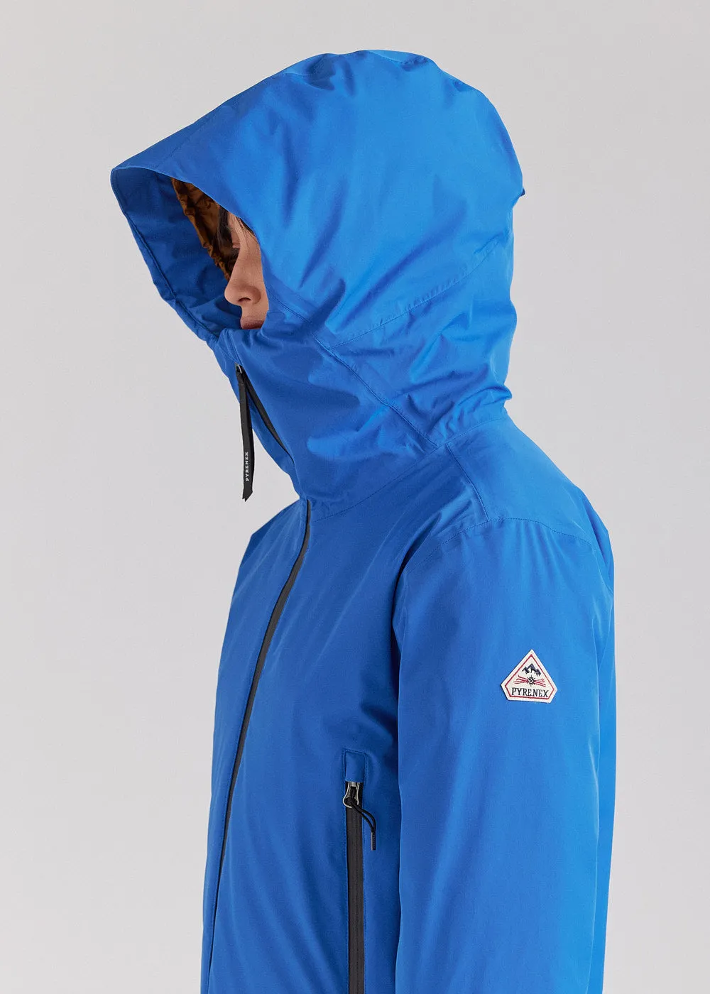 Veste parka en duvet pour femme Pyrenex Nova bleue