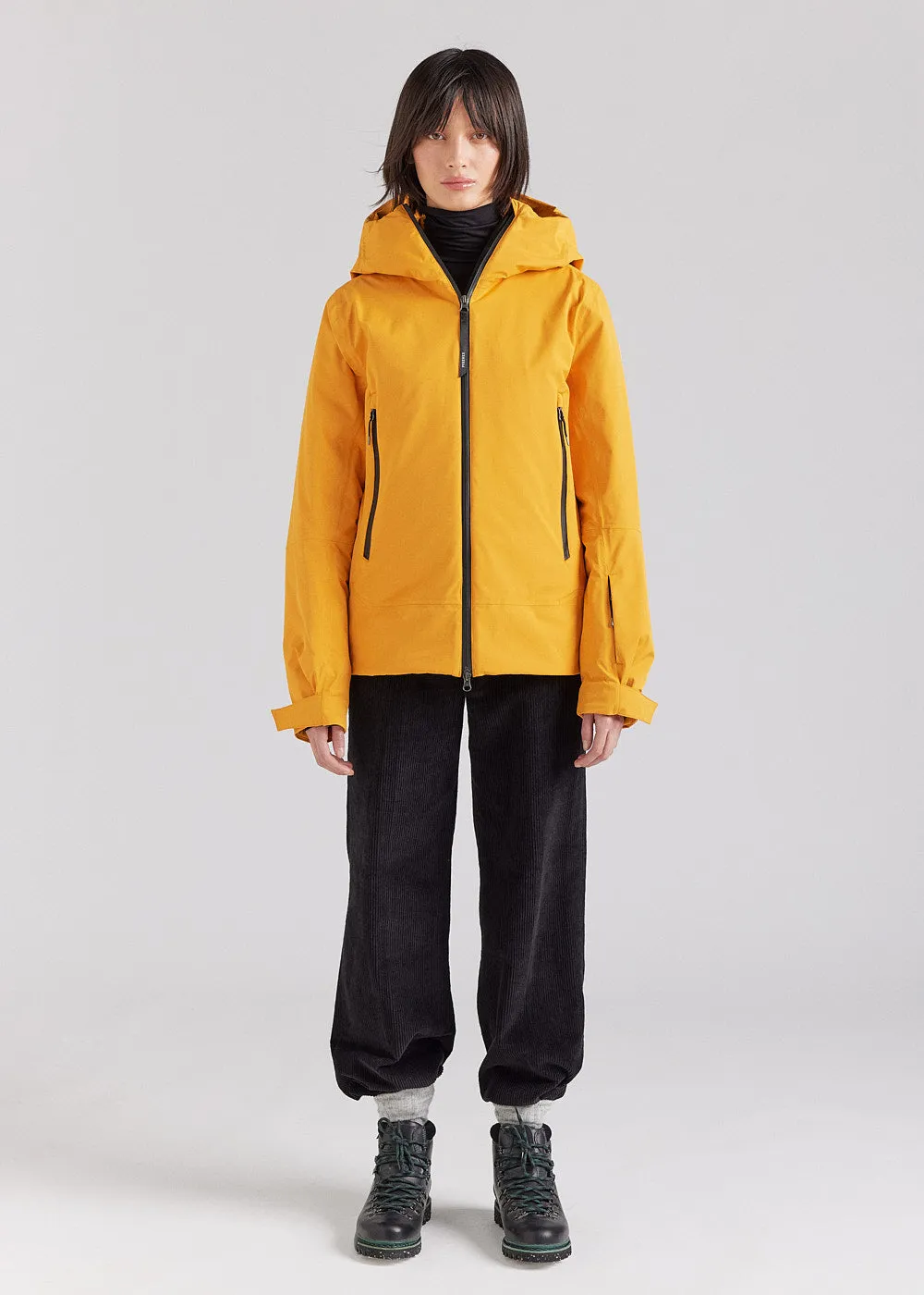 Veste parka en duvet pour femme Pyrenex Nova jaune