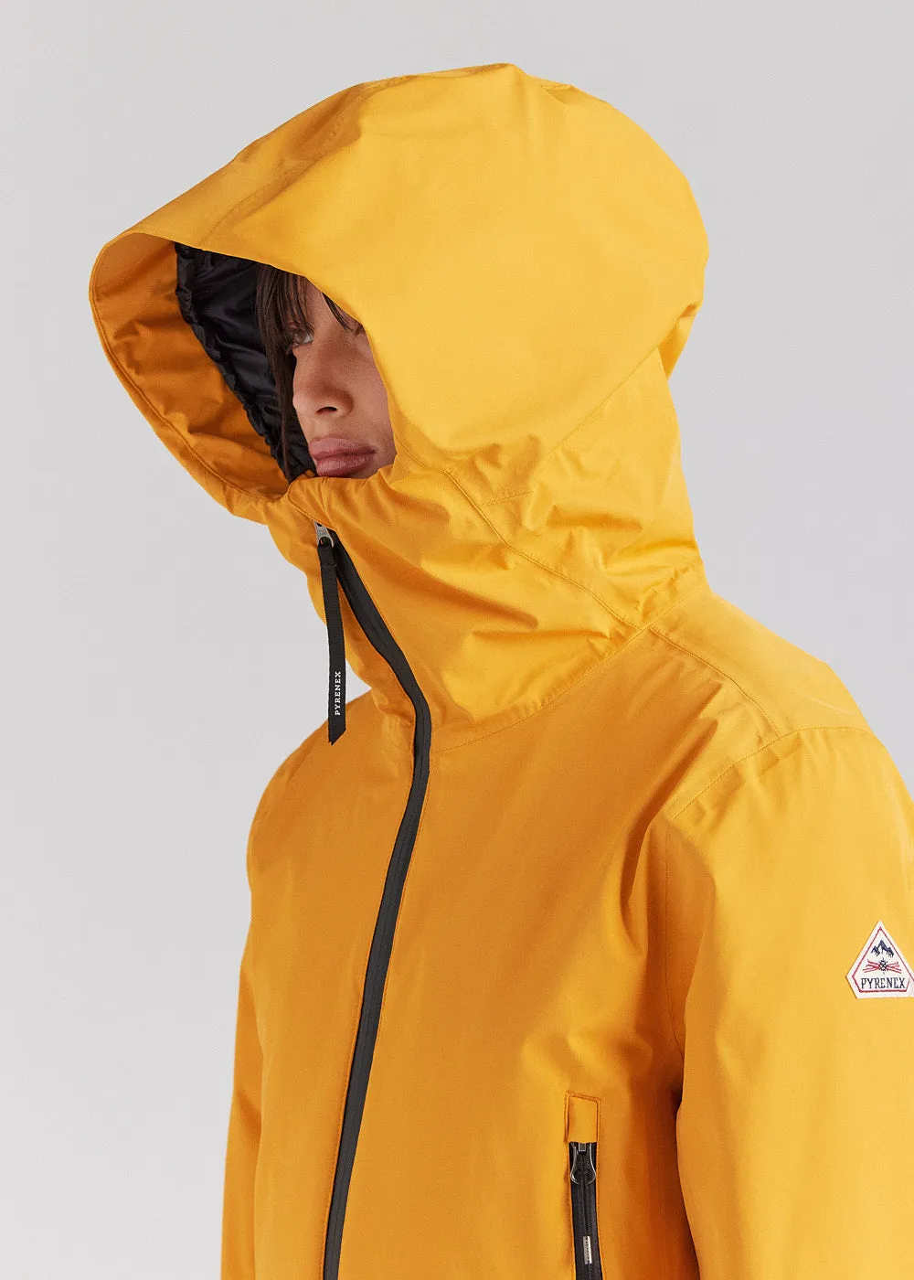 Veste parka en duvet pour femme Pyrenex Nova jaune