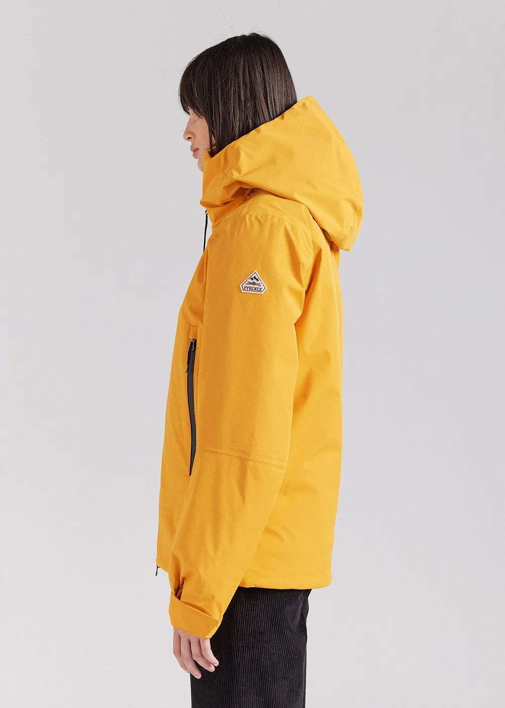 Veste parka en duvet pour femme Pyrenex Nova jaune