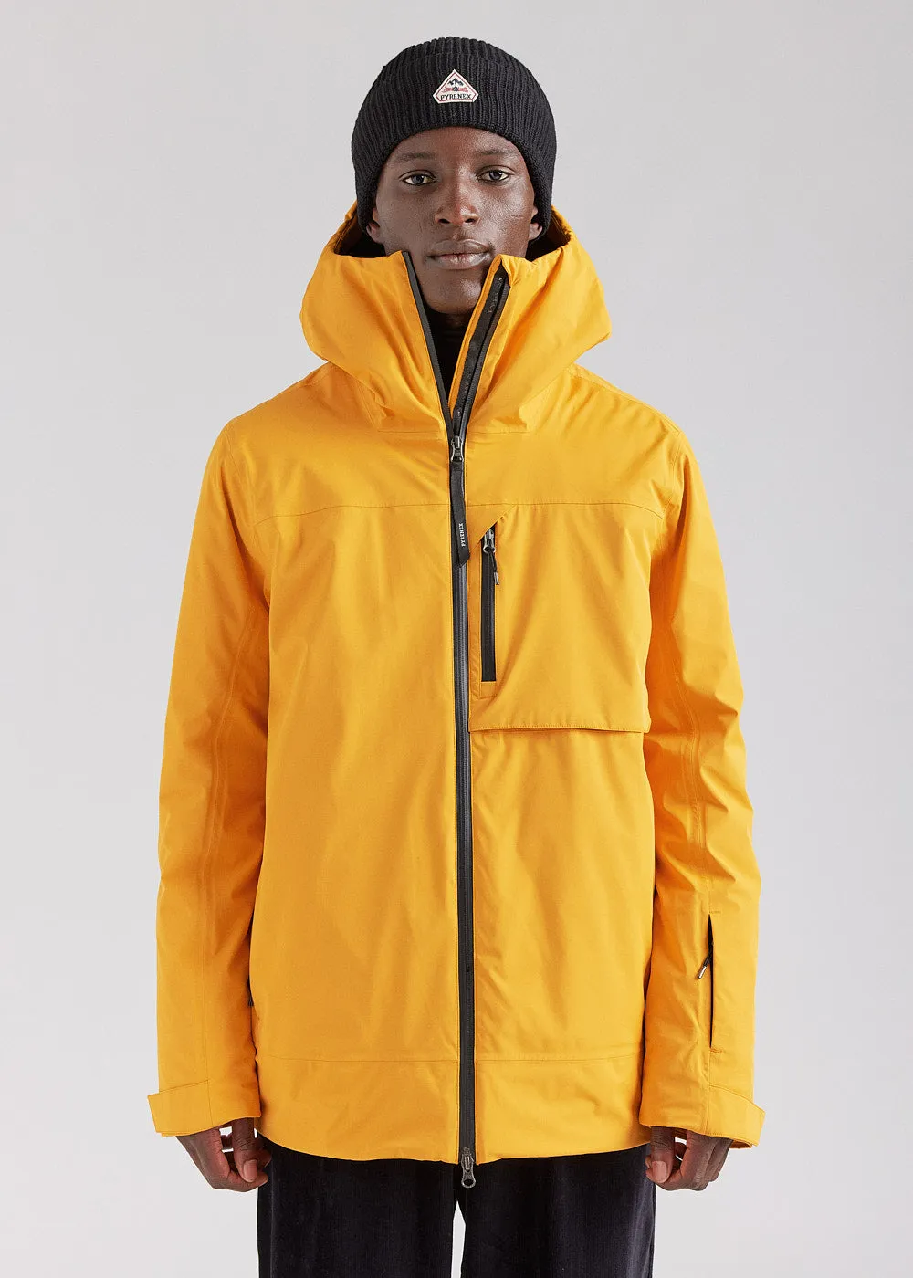 Veste parka imperméable homme Pyrenex Gravity 2 en duvet naturel cadium yellow