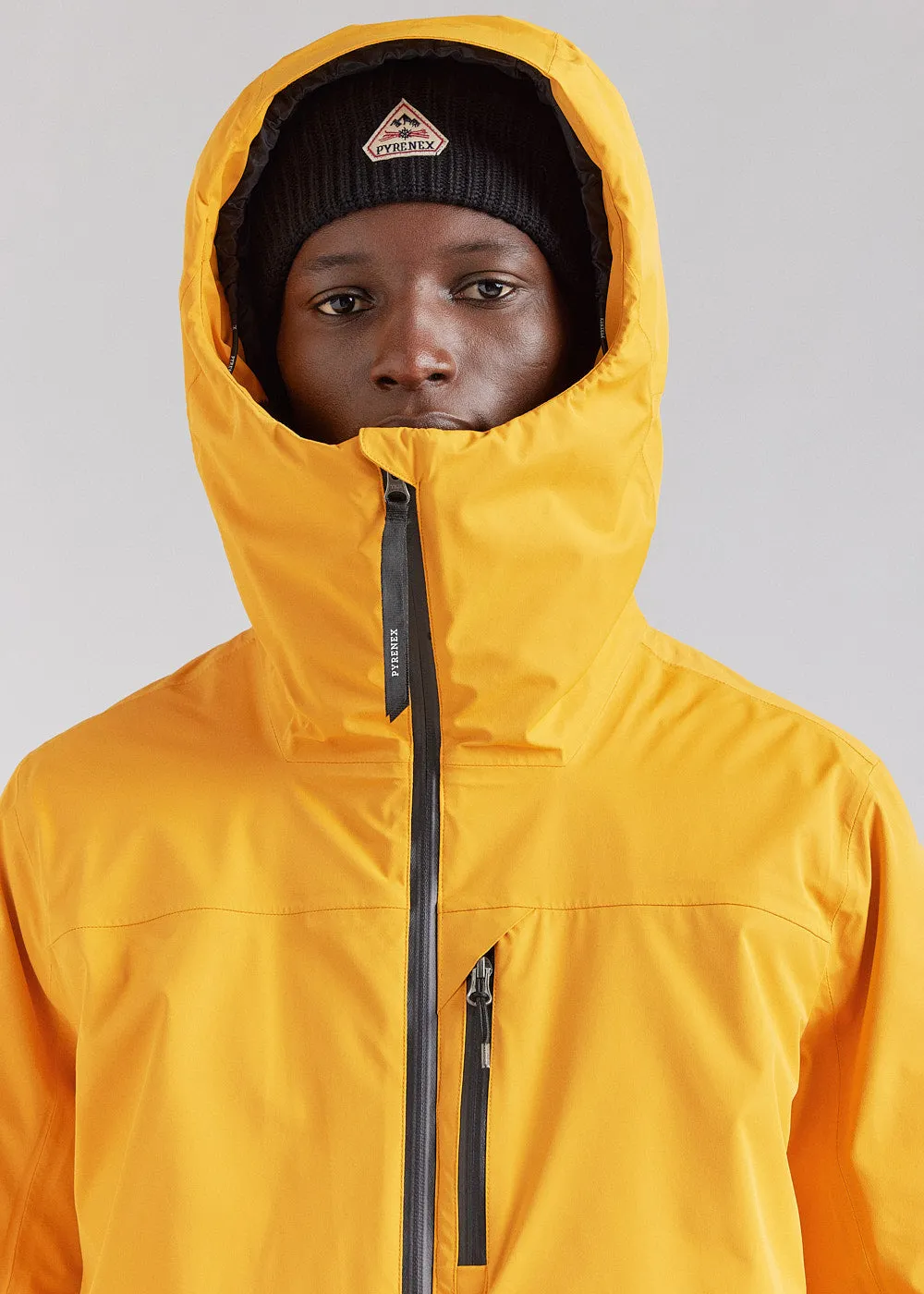 Veste parka imperméable homme Pyrenex Gravity 2 en duvet naturel cadium yellow