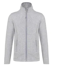 Veste polaire femme zippée personnalisable gris chiné 280G/M² "Maureen" | Oppermann.fr