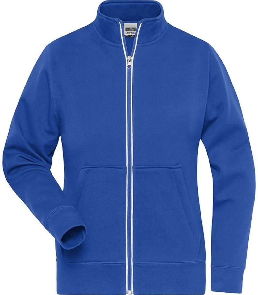 Veste sweat zippée workwear - Femme - JN1809 - bleu roi 