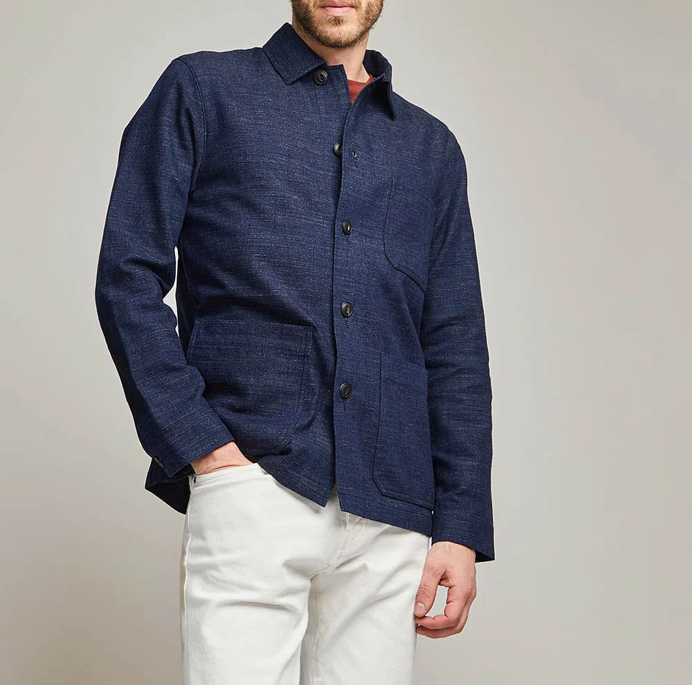 Veste workwear indigo pour homme - BonneGueule